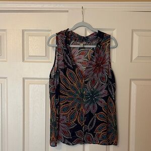 Banana Republic Multicolor Floral Tank Top